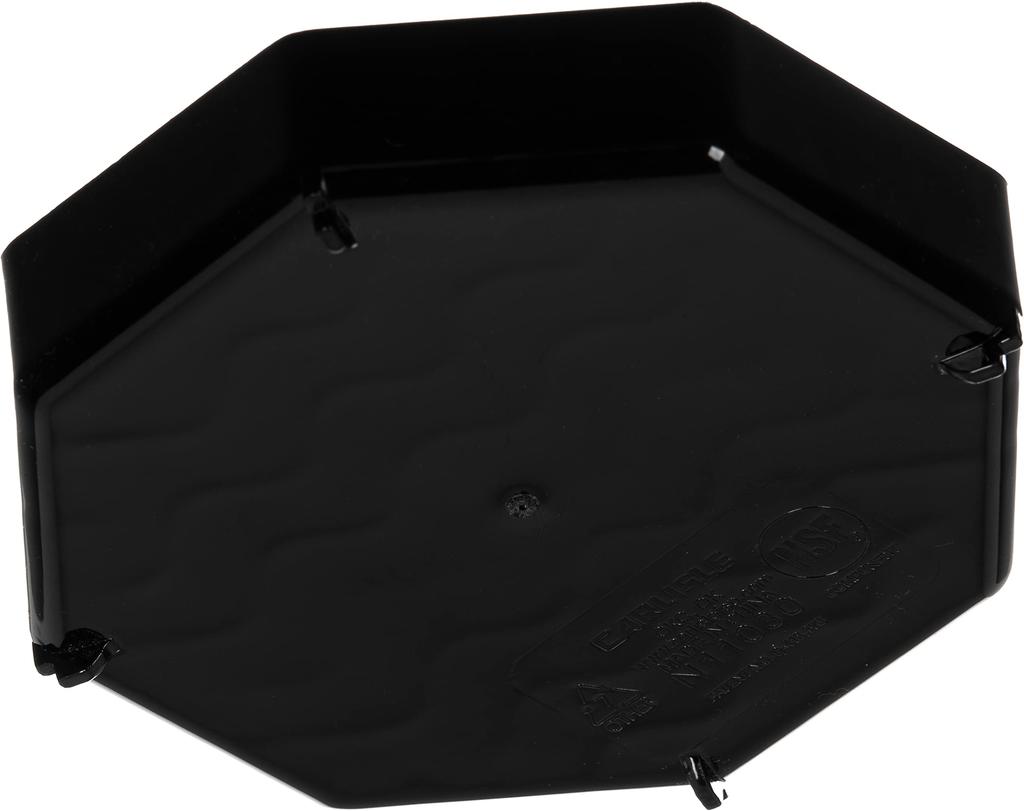 Carlisle Drip Tray, Octagonal, 4-inch, Black, 11030(03)