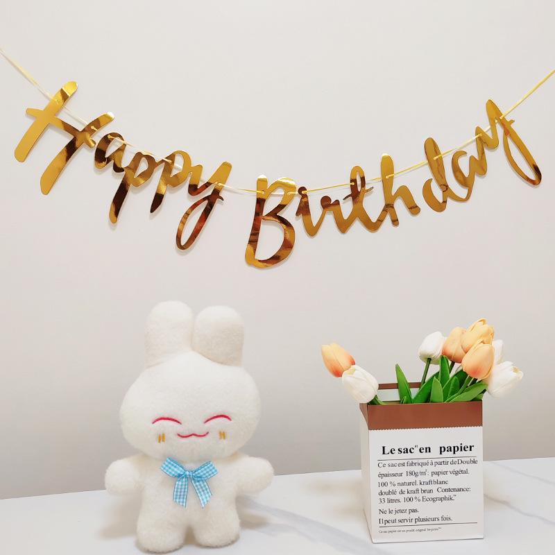 

Красочные флажки «С днем рождения» для фотосессии на первый день рождения ребенка