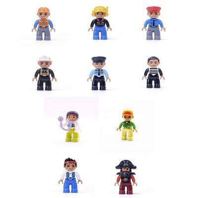 Yogo -yo Kojenecké kostky Duplo kompatibilní figurky 10 typ B, Smíšené barvy