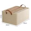 1pc Clothes Storage Basket Oxford Cloth Clothes Hand-held Storage Box Foldable Storage Box with Steel Frame Wardrobe Organizer