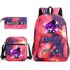 Murder Drones Themed 3-Piece School Set: Backpack Shoulder Bag Pencil Case Teens
