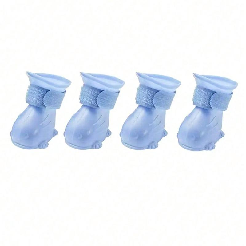 1 Pair of Pet Anti-Slip Rain Shoes; Waterproof and Wear-Resistant Outdoor Dog Rain Shoes; Pet Supplies.