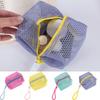 Square Shape Mesh Cosmetic Bag Small Capacity Mini Makeup Pockets Travel Toiletry Pouch  Earphone