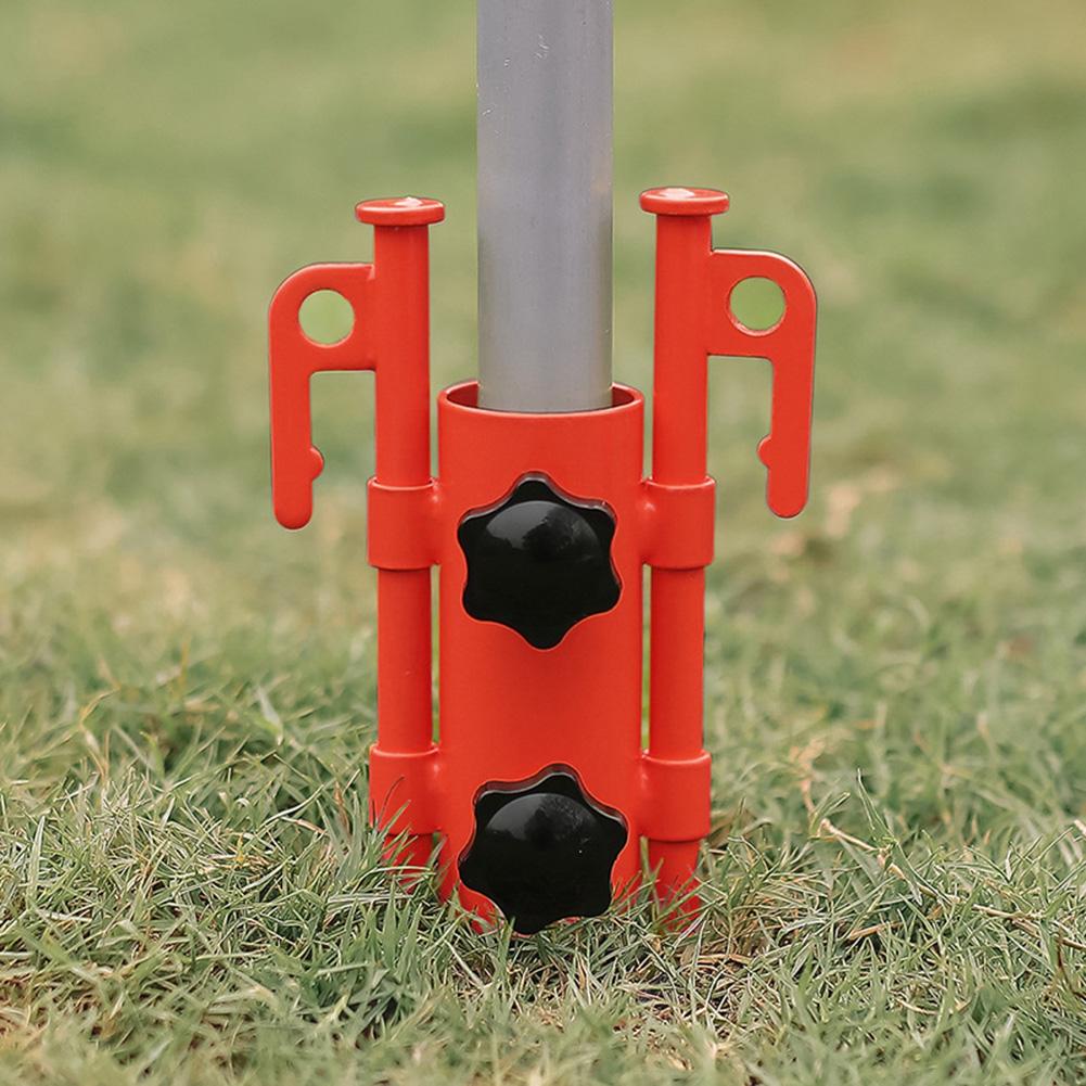 Awning Canopy Pole Fixing Pipe Ground Holder Colorful Windproof Adjustable Outdoor Camping Tent Accessories