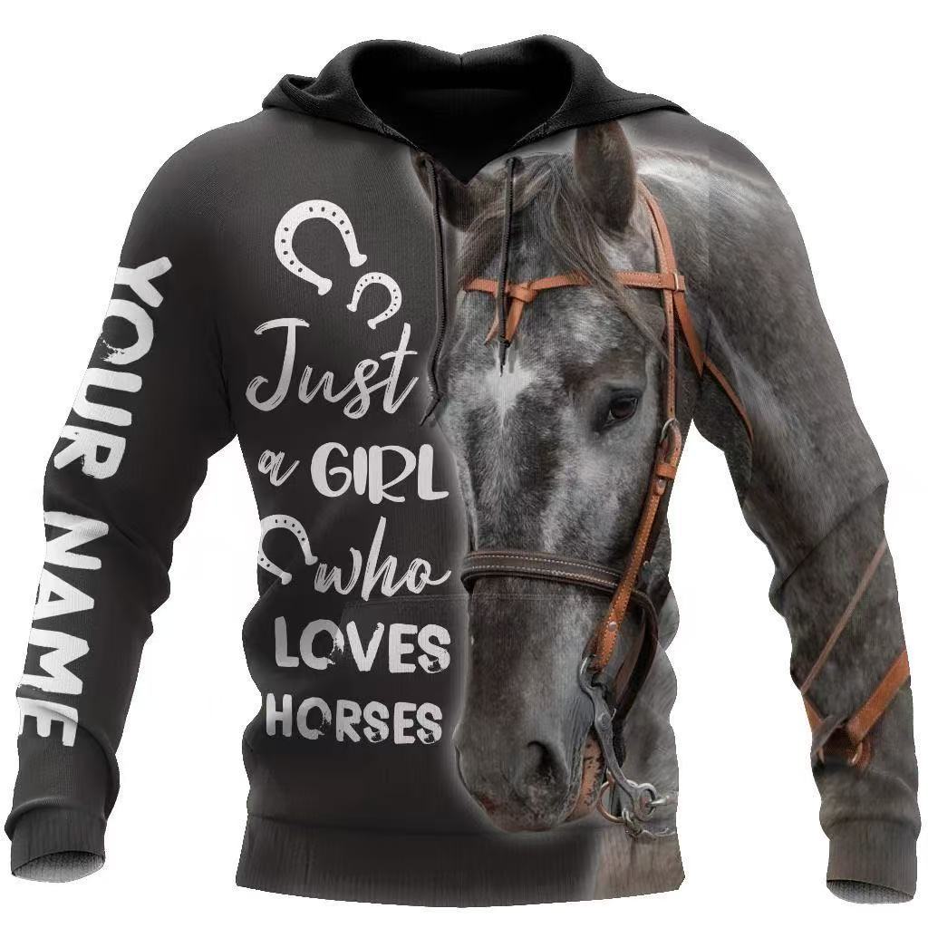 Winter New Sweater European and American Style Lion Animal 3D Three-dimensional Printing Pattern Large Size Loose Sweater