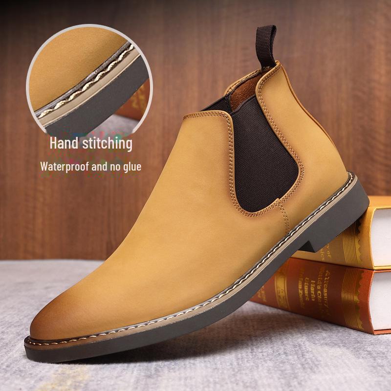 

Мужские большие ботинки Martin 2024: Острый носок, матовый, универсальный британский стиль для весны и осени 45