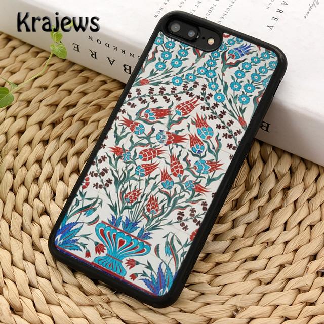 

Мягкий чехол для телефона Krajews Ancient Floral Tiles для iPhone 14 6s 7 8 plus XR XS 11 12 13 pro max Samsung Galaxy S21 S22ultra iPhone 13