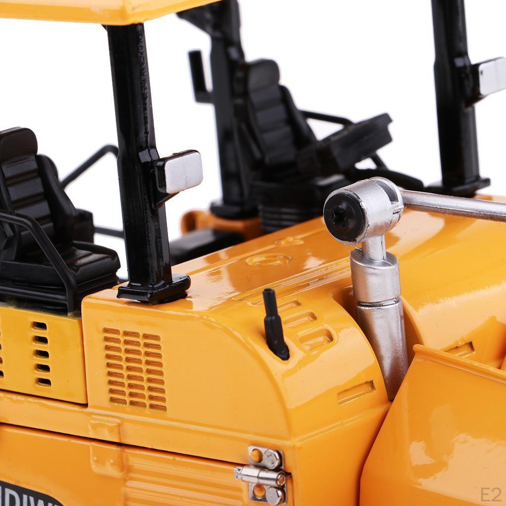 Sammlerstück 19,2 x 8 x 10,6 cm 1:40 Alu-Raupenfertiger für PKW, LKW, Gelb