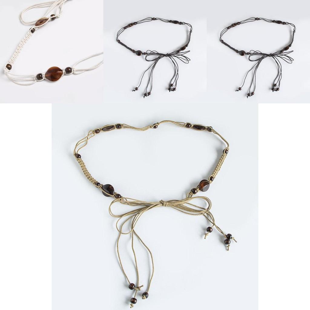 Bohemian Style Bead Decoration Women Casual Weaving Waist Chain For Vacation And Daily Wear