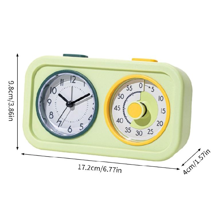Easy To Use Double Screen Countdowns Timer With Analog Alarm Clock For Precise Cooking Baking And Time Management Tasks
