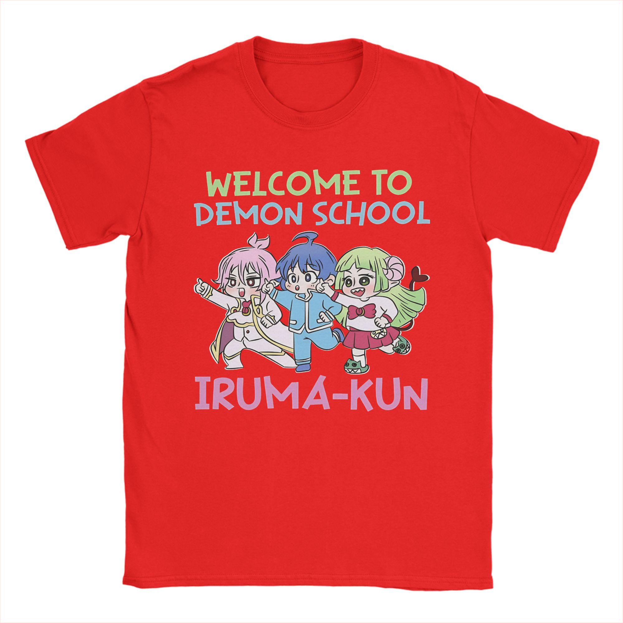 Casual T-Shirt Summer Mairimashita Iruma Unisexga Anime Welcome to Demon School Iruma-kun for Unisex Short Sleeve Top Tees S