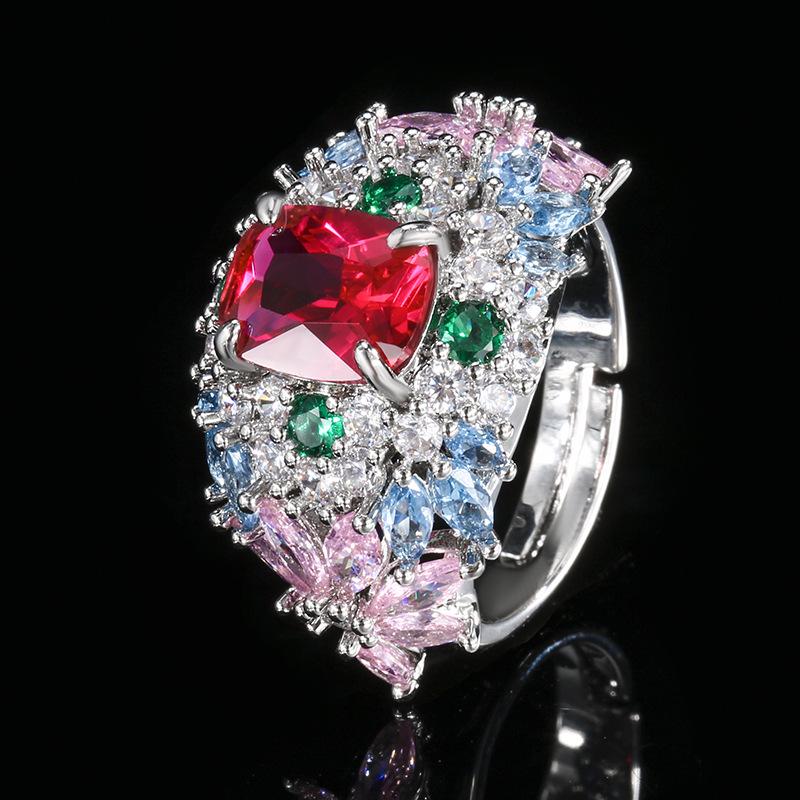 Huayei Jewelry Ring Jewelry Color Treasure Premium Versatile Light Luxury Women'S
