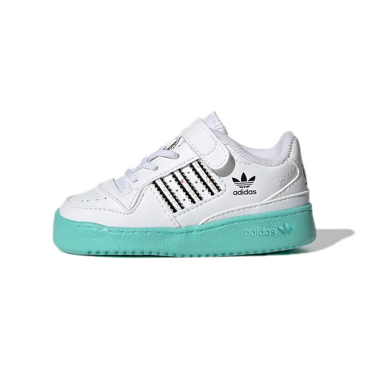 

Adidas Оригинальные кроссовки Kevin Lyons X Forum Low Детские кроссовки Белые Черные Синие H01442 26