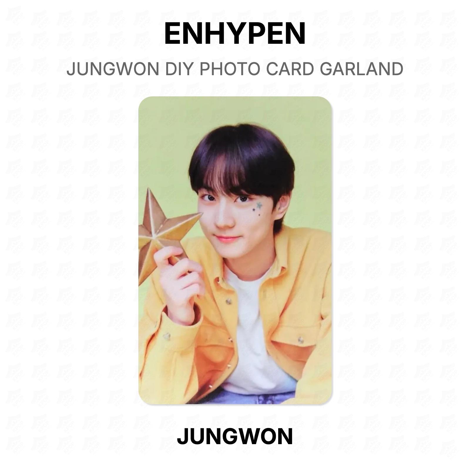 ENHYPEN JUNGWON DIY PHOTO CARD GARLAND Official Photocard JUNGWON
