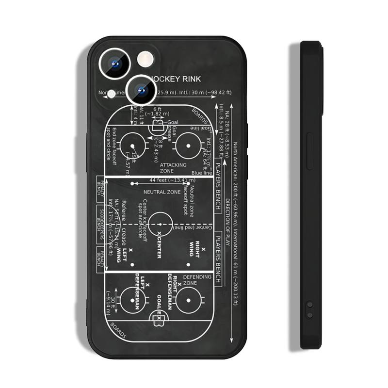 Huse de telefon pentru patinoar de hochei pe gheață pentru iphone14 11 12 Pro 8 7 Plus SE 2020 X Pro 14 MAX 12 13 MINI XR XS iphone14 Huse moi pentru telefon