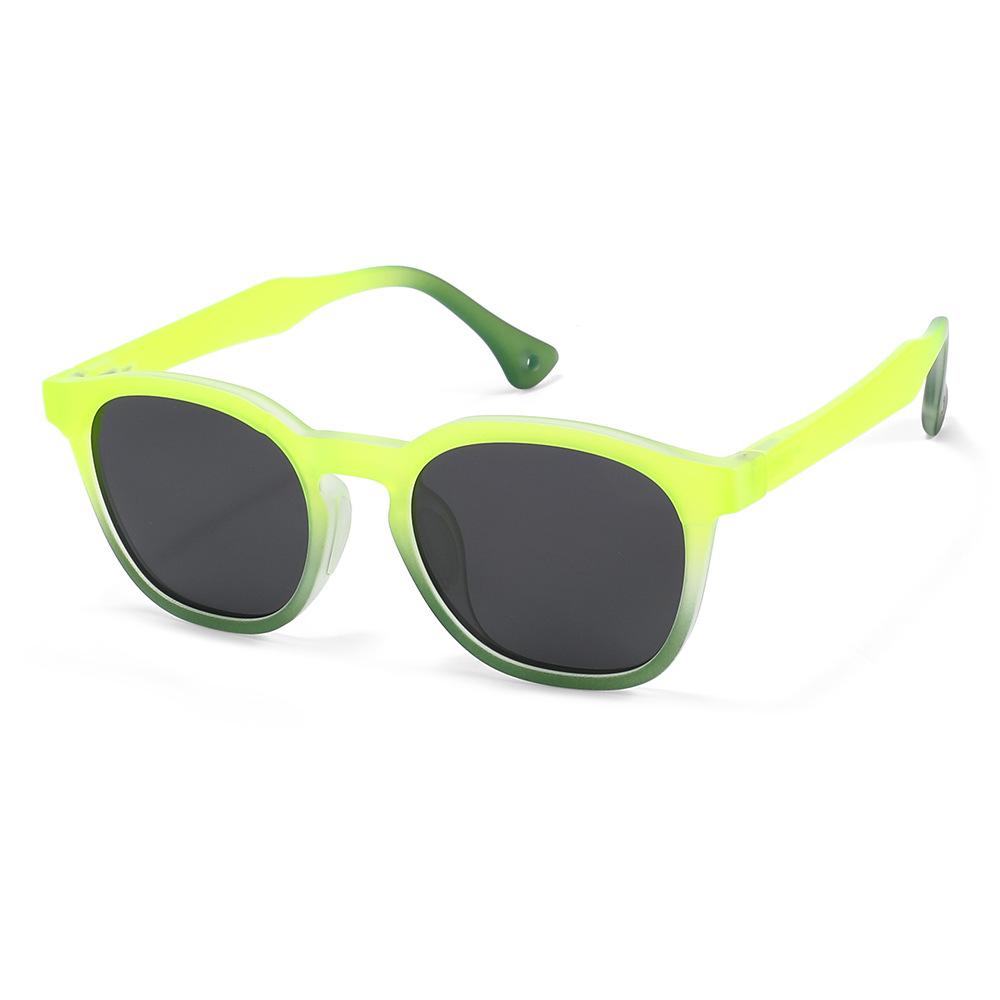 Kids Sunglasses Boys Girls Polarized Sunglasses Toddler Square UV400 Sun Glasses TR Jelly Color Frame for Youth Child Age 3-12