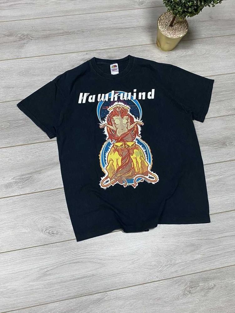 Vintage Hawkwind Nude Girl Tits Black Unisex ALl Size Shirt Unisex T-Shirt