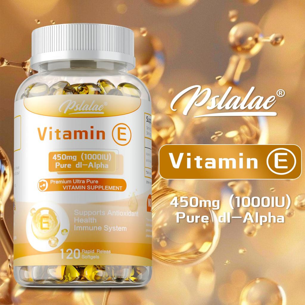 Vitamin E for Face, Hair, Glowing and Skin care,Cardiomyocyte Health, Antioxidant Protection