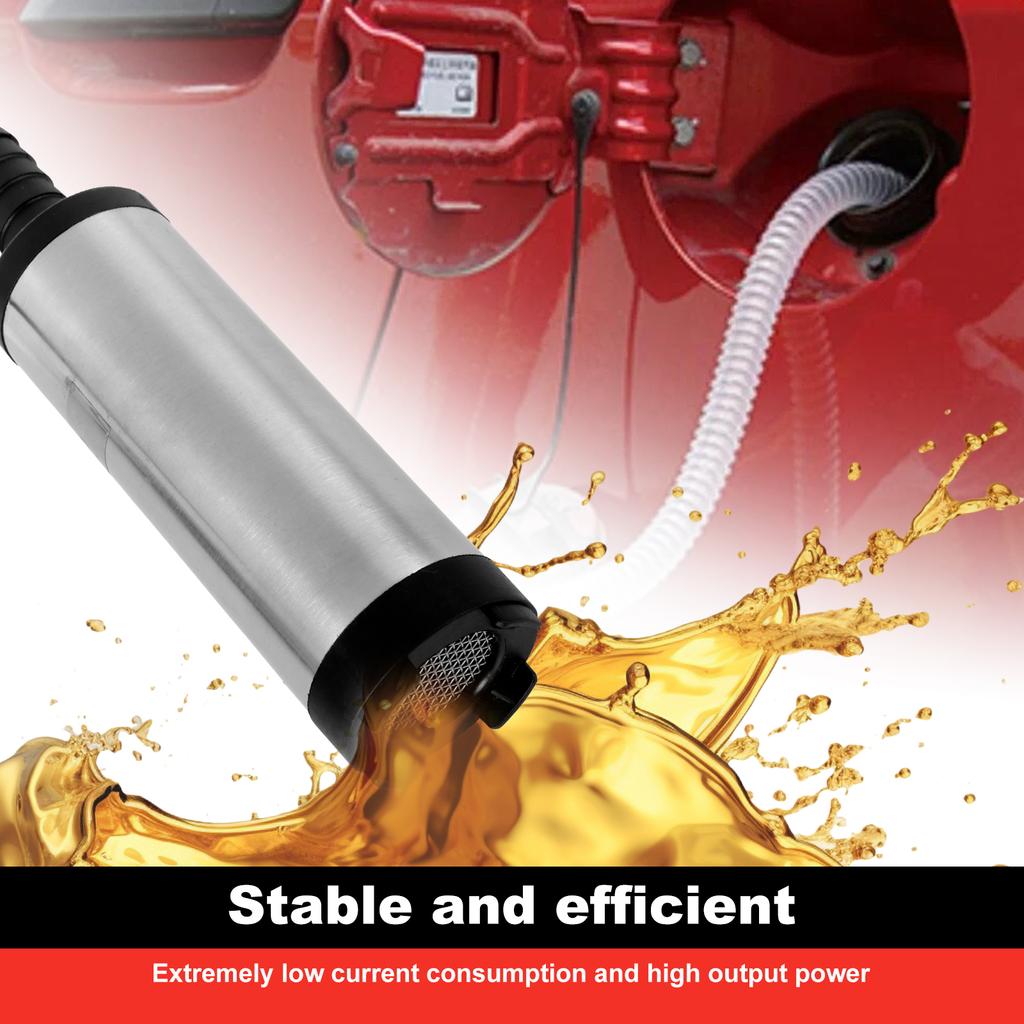 Pompa transferowa ze stali nierdzewnej 12 V Pompa wodna Pompa zanurzeniowa do samochodu Olej napędowy Olej opałowy Woda Pompa do transferu paliwa z filtrem