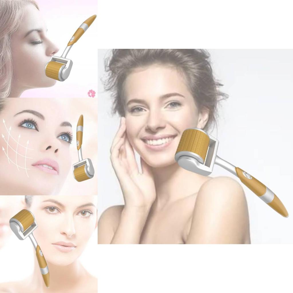 Gts Skin Care Microneedle Roller With 192 Titanium Pins For Acne Scar Healing And Skin Revitalization