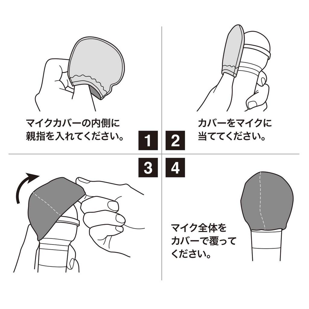 Sanwa Supply Vliesstoff-Mikrofonabdeckung MM-SPHMC1BK