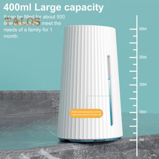 Distribuitor automat de săpun de 400 ml, reîncărcabil, baterie de 500 mAh, montat pe perete, dozator de săpun cu senzor fără atingere, consumabile pentru casă