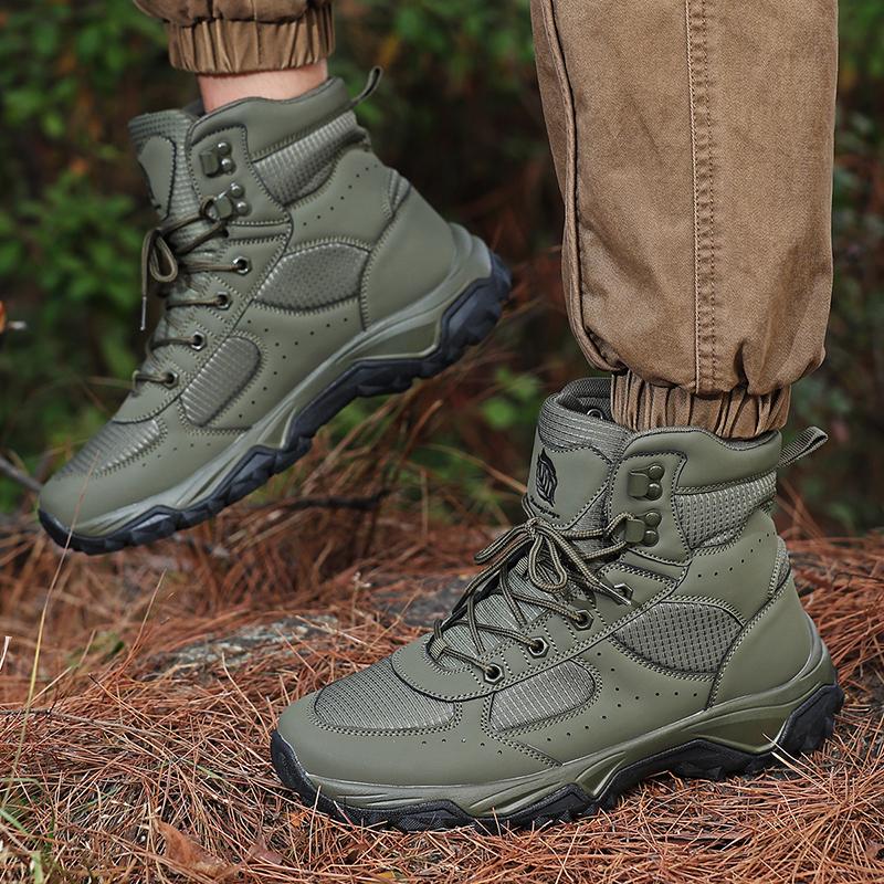 Men High Top Boots Outdoor Hiking Boots Desert Boots Outdoor Work Safty Shoes Boots Ankle Shoes Men's Sneakers