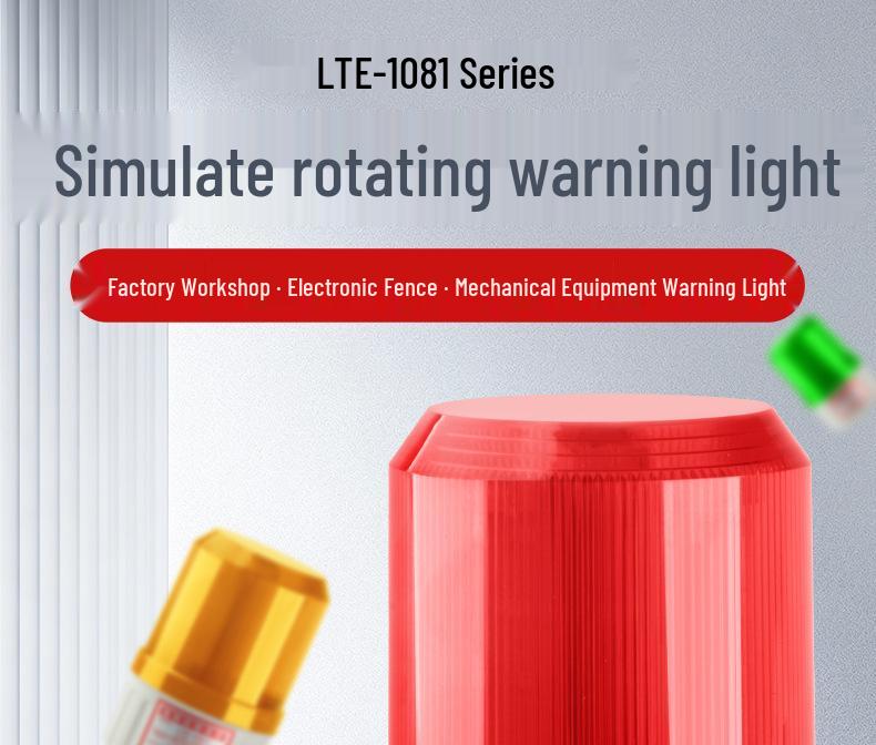 LTE-1081J Vehicle-Mounted Rotating Warning Strobe Light and Alarm, 12V-220V