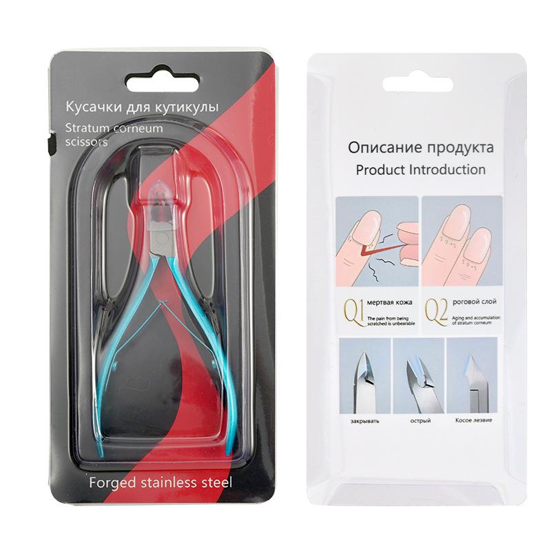 Schräger Edelstahl Zehennagelknipser für eingewachsene Nägel & Nagelhautschneider