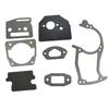 10pcs/lot Chainsaw Cylinder Gasket Carburetor Crankcase Muffler Gasket for 45 52 45cc 52cc 58cc 4500 5200 5800 Grass Trimmer