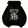 Kids Michael Jackson Graphic Hoodie Boys Girls Vintage Hip‑Hop Pullover Sweatshirt Children Casual Long Sleeve Street Tops
