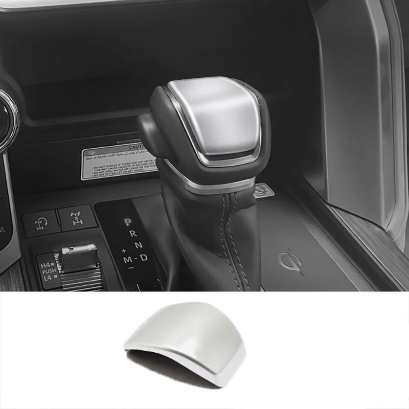For Toyota Land Cruiser 300 LC300   2024 ABS Carbon Fiber Car Gear Shift Knob Gear Head Cover Trim Sticker Accessories