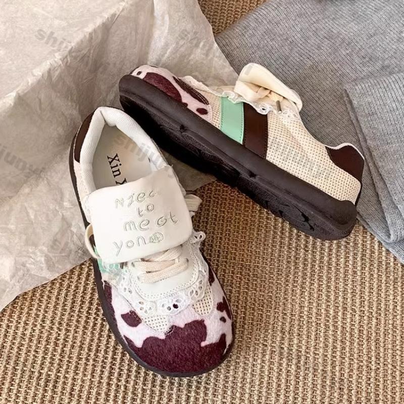 Fashion Women Soft Sole Casual Board Shoes Spring New Design Breathable Sneakers Flat Comfortable Casual Walking Sneakers Zapatos Mujer
