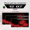 Large XXL Red Lily Flower Gaming Mouse Pad Anime Desk Mat NonSlip Keyboard Carpet  Laptop Computer Desktop Mat for Gamer Office