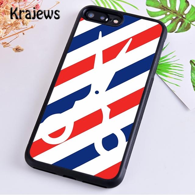 Barber Stripes Scissors For iPhone 17 Air 16 Phone Case Cover 15 14 Plus 12 13 Pro Max Coque Shell Fundas