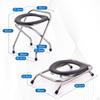 Camping Toilet Seat Mobile Elderly Easy To Wash Strong Bearing Capacity Stable Rounded Edges Thick