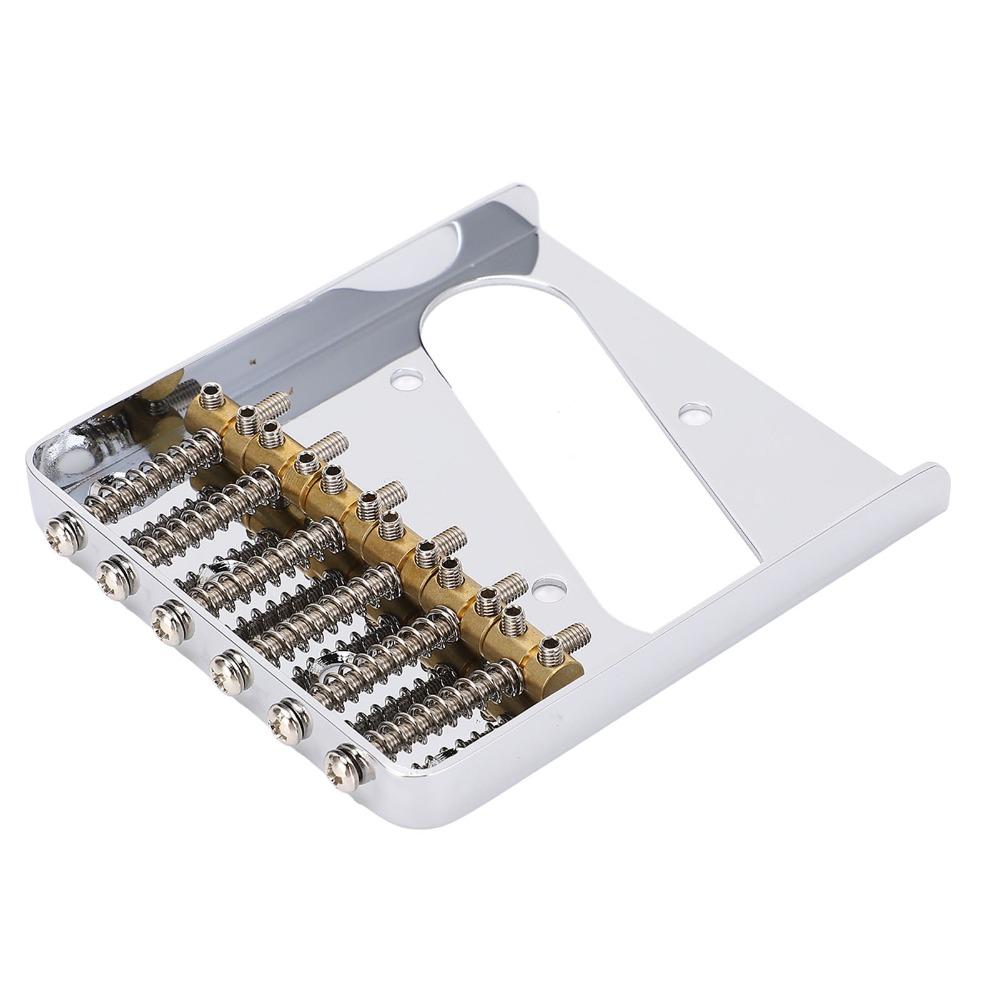 6-Saddle For Telecaster Bridge 54mm(2.13in) Electric Guitar Bridge For Electric Guitars