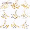 High Quality 18K Gold Plated Irregular Spacer Beads Metal Bracelets Beads For Jewelry Making DIY Accessories,Bead Separators