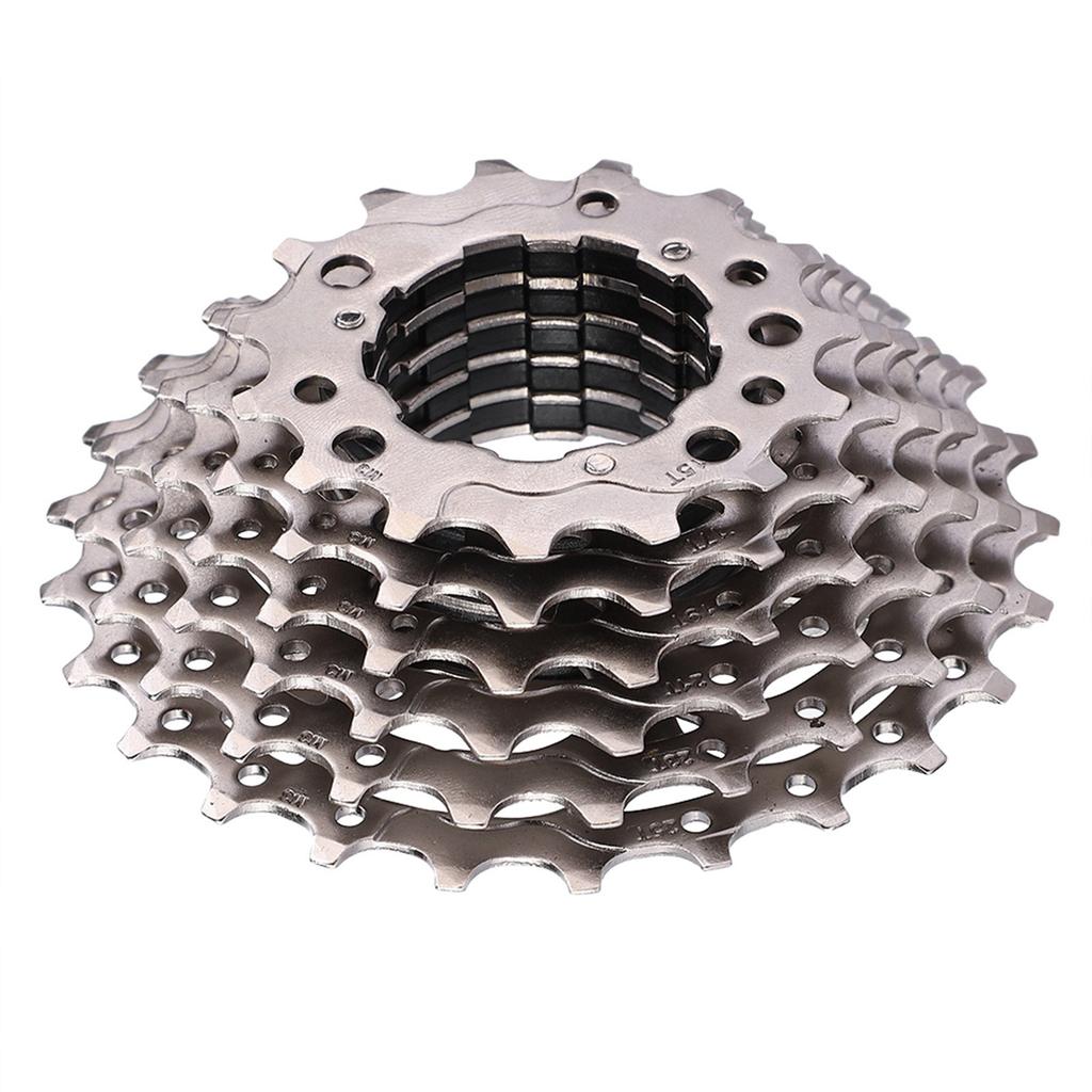 Bike Freewheel Cassette Sprocket 8 Speed 11-25T, High Quality Steel, Lightweight Design, Rotation, Sy Install, Replacement Accessory for Road