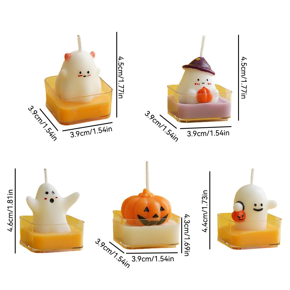 1pcs Halloween Aromatherapy Candles High-End Fragrance Gifts Home Aromatherapy Decoration Pumpkin Ghost Shape Candle Ornament