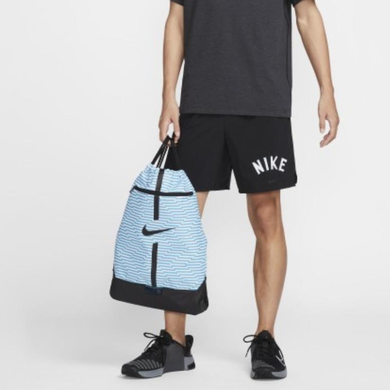 Nike Polyester Backpack Regular Unisex Fierce Blue & Black Casual DA5435-420