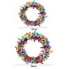 Butterfly Wreaths Decoration Festival Garland Hanging Ornaments Props Wall Home Door Hanging Pendants