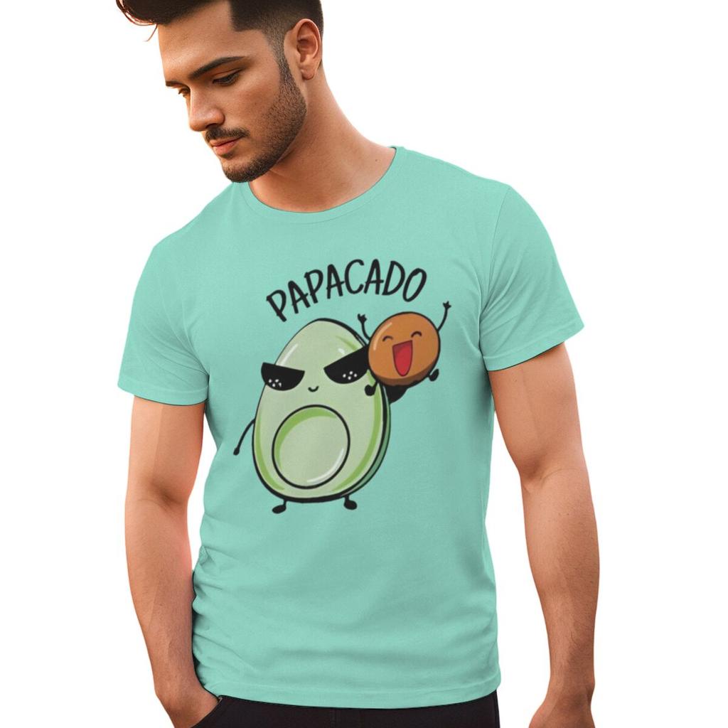 Cartoon Papacado Mamacado Print Couple Matching Tshirt Valentines Day Gifts Women Men Fun Avocado Tees Fashion Lovers Tshirts
