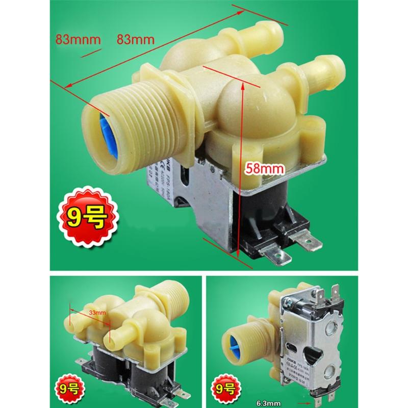 Elettrovalvola Solenoide per Ingresso Acqua di Alimentazione Valvola Solenoide per Valvola Normalmente Chiusa Elettrovalvola Solenoide per Lavatrice Elettrica per Va