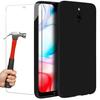 Protective Case - E.F.CONNECTION - Redmi 8A - Flexible Silicone - Black - Precise Cutout
