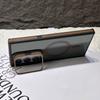 Luxury Camera Lens Stand S25 Ultra Magnetic Case for Samsung Galaxy S23 S24 FE S25 Plus S24 Ultra Magsafe Matte Shockproof Cover