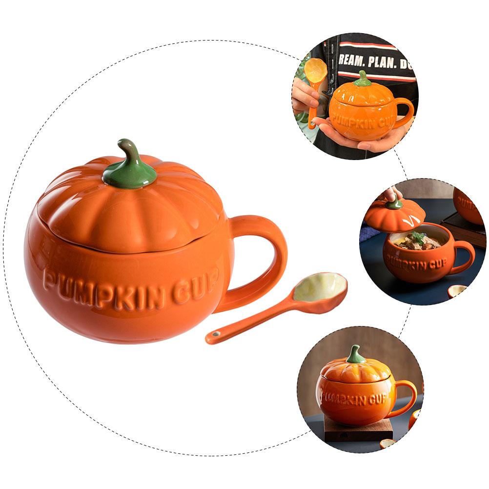 Pumpkin Mug Ceramic Milk Ceramics Cup Water Juice Coffee Storage Cups Creamer Tea
