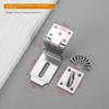 Stainless Steel Lock Buckle, Lock Plate Buckle, 90 Degree Thick Folding Anti-theft Door Buckle, Drawer Cabinet Door Padlock