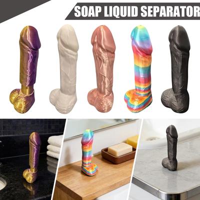 Lustiger Seifen-Gleitmittel-Spender, Lustiges Neuheits-Badezimmerzubehör, Nachfüllbarer Süßer Seifenspender Für Lotion, Shampoo Und Mehr, Lustiges Geschenk, Das Funktioniert