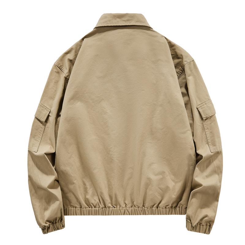 Men’s Retro Workwear Jacket: Versatile American Casual Coat